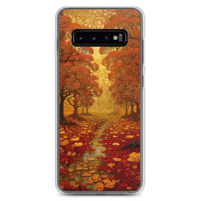 Wald im Herbst und kleiner Bach - Samsung Schutzhülle (durchsichtig) camping xxx Samsung Galaxy S10+