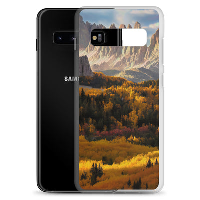 Dolomiten Berge - Malerei - Samsung Schutzhülle (durchsichtig) berge xxx