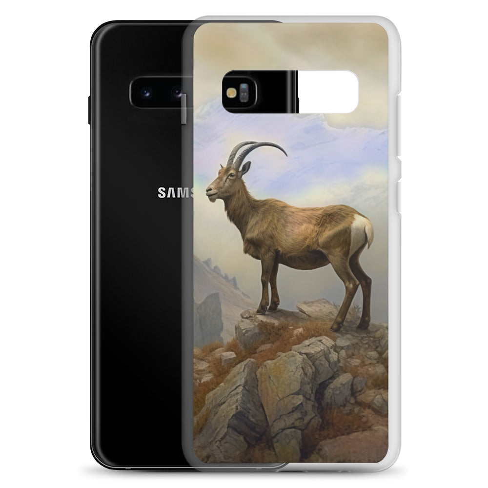 Steinbock am Berg - Wunderschöne Malerei - Samsung Schutzhülle (durchsichtig) berge xxx