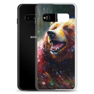 Süßer Bär - Ölmalerei - Samsung Schutzhülle (durchsichtig) camping xxx