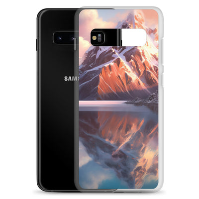 Berg und Bergsee - Landschaftsmalerei - Samsung Schutzhülle (durchsichtig) berge xxx