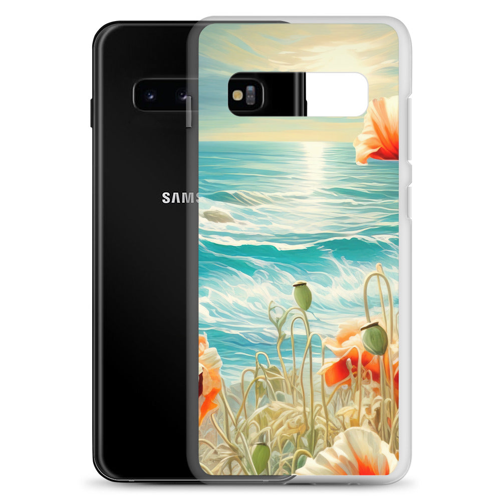 Blumen, Meer und Sonne - Malerei - Samsung Schutzhülle (durchsichtig) camping xxx