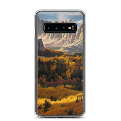 Dolomiten Berge - Malerei - Samsung Schutzhülle (durchsichtig) berge xxx Samsung Galaxy S10