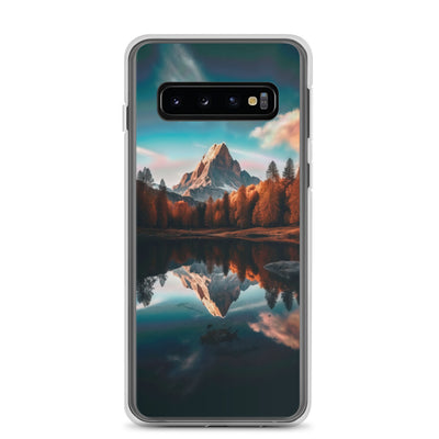 Bergsee, Berg und Bäume - Foto - Samsung Schutzhülle (durchsichtig) berge xxx Samsung Galaxy S10