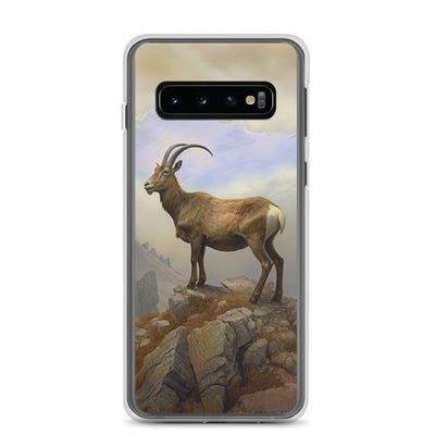 Steinbock am Berg - Wunderschöne Malerei - Samsung Schutzhülle (durchsichtig) berge xxx Samsung Galaxy S10
