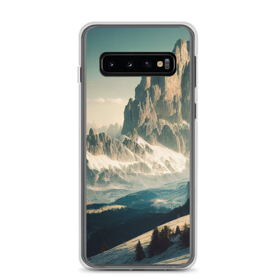 Dolomiten - Landschaftsmalerei - Samsung Schutzhülle (durchsichtig) berge xxx Samsung Galaxy S10