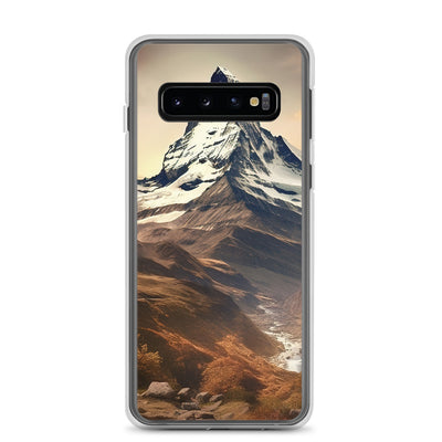Matterhorn - Epische Malerei - Landschaft - Samsung Schutzhülle (durchsichtig) berge xxx Samsung Galaxy S10