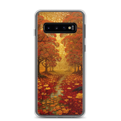 Wald im Herbst und kleiner Bach - Samsung Schutzhülle (durchsichtig) camping xxx Samsung Galaxy S10