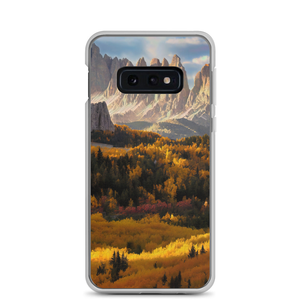 Dolomiten Berge - Malerei - Samsung Schutzhülle (durchsichtig) berge xxx Samsung Galaxy S10e