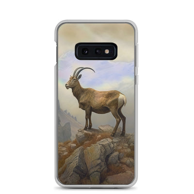 Steinbock am Berg - Wunderschöne Malerei - Samsung Schutzhülle (durchsichtig) berge xxx Samsung Galaxy S10e
