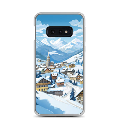 Kitzbühl - Berge und Schnee - Landschaftsmalerei - Samsung Schutzhülle (durchsichtig) ski xxx Samsung Galaxy S10e