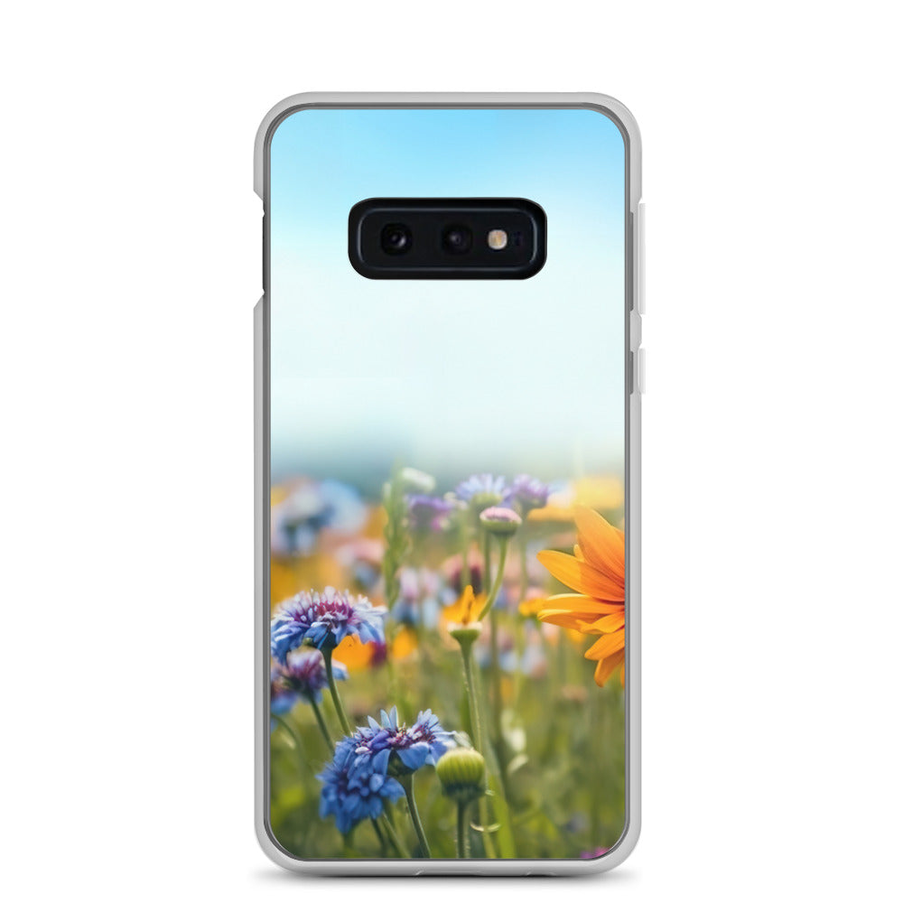 Foto von Blumen im Sonnenschein - Nahaufnahme - Samsung Schutzhülle (durchsichtig) camping xxx Samsung Galaxy S10e