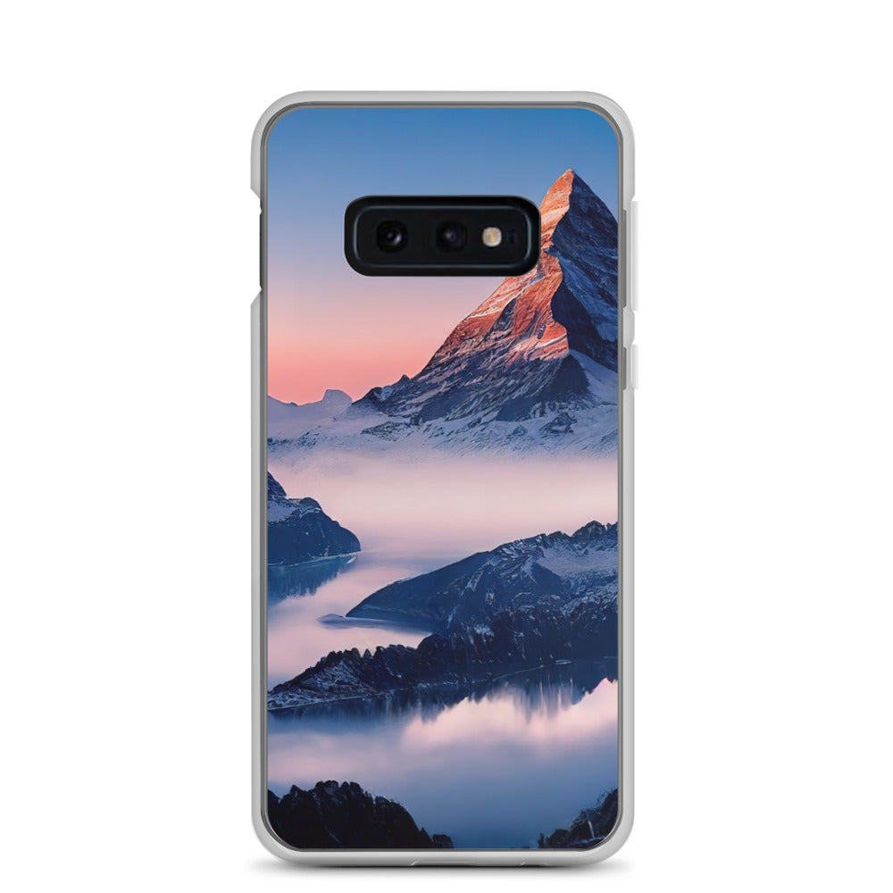 Matternhorn - Nebel - Berglandschaft - Malerei - Samsung Schutzhülle (durchsichtig) berge xxx Samsung Galaxy S10e