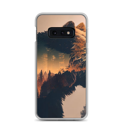 Bär und Bäume Illustration - Samsung Schutzhülle (durchsichtig) camping xxx Samsung Galaxy S10e