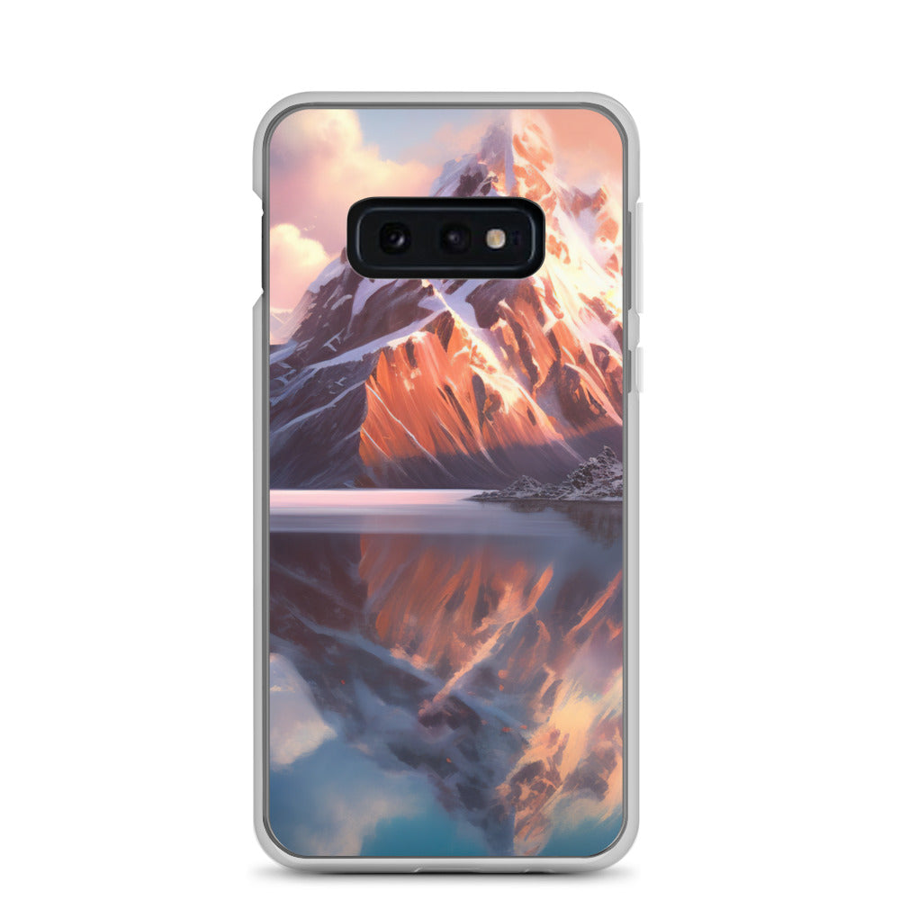 Berg und Bergsee - Landschaftsmalerei - Samsung Schutzhülle (durchsichtig) berge xxx Samsung Galaxy S10e