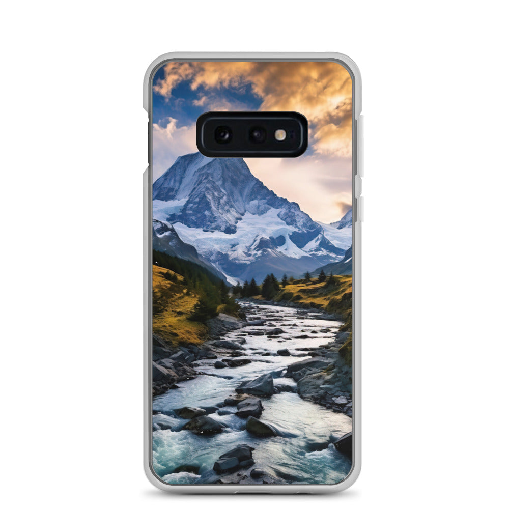 Berge und steiniger Bach - Epische Stimmung - Samsung Schutzhülle (durchsichtig) berge xxx Samsung Galaxy S10e