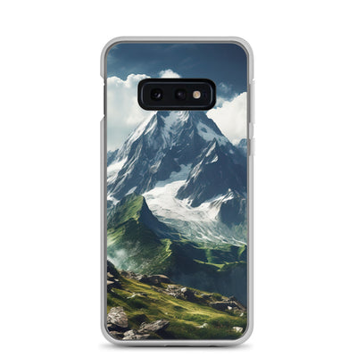 Gigantischer Berg - Landschaftsmalerei - Samsung Schutzhülle (durchsichtig) berge xxx Samsung Galaxy S10e