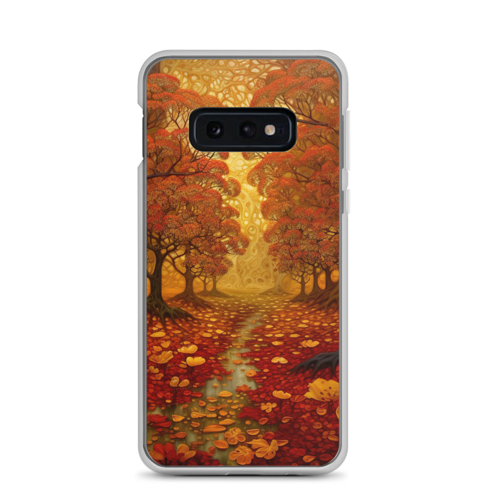 Wald im Herbst und kleiner Bach - Samsung Schutzhülle (durchsichtig) camping xxx Samsung Galaxy S10e