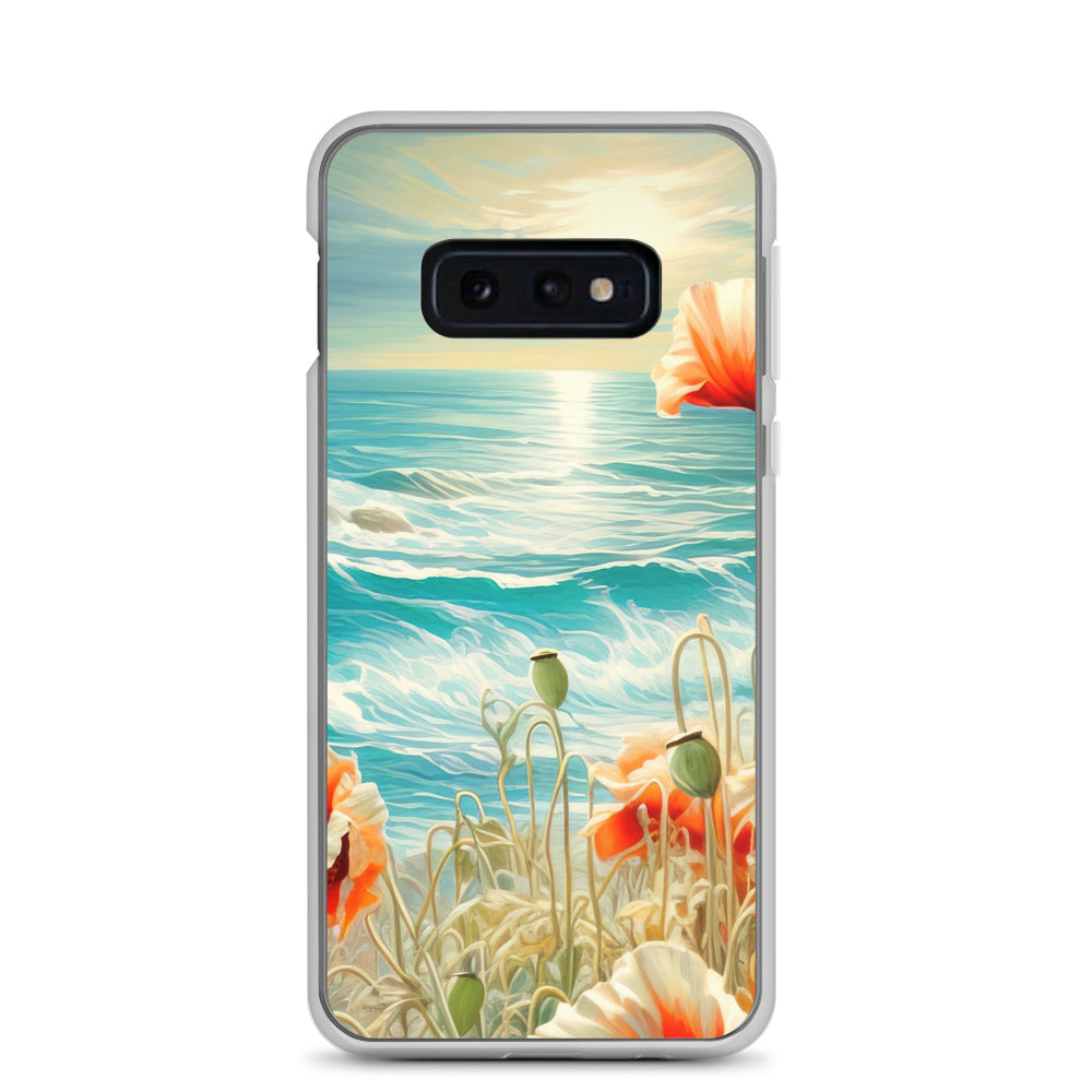 Blumen, Meer und Sonne - Malerei - Samsung Schutzhülle (durchsichtig) camping xxx Samsung Galaxy S10e