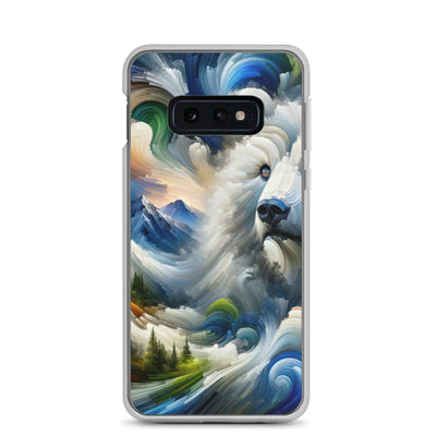 Abstrakte Alpen & Eisbär Kunst in dynamischen Farben - Samsung Schutzhülle (durchsichtig) camping xxx yyy zzz Samsung Galaxy S10e