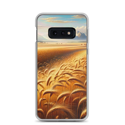Ölgemälde eines bayerischen Weizenfeldes, endlose goldene Halme (TR) - Samsung Schutzhülle (durchsichtig) xxx yyy zzz Samsung Galaxy S10e