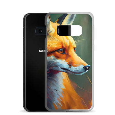 Fuchs - Ölmalerei - Schönes Kunstwerk - Samsung Schutzhülle (durchsichtig) camping xxx