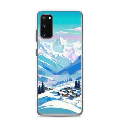 Berge und Schnee - Landschaft - Samsung Schutzhülle (durchsichtig) ski xxx Samsung Galaxy S20
