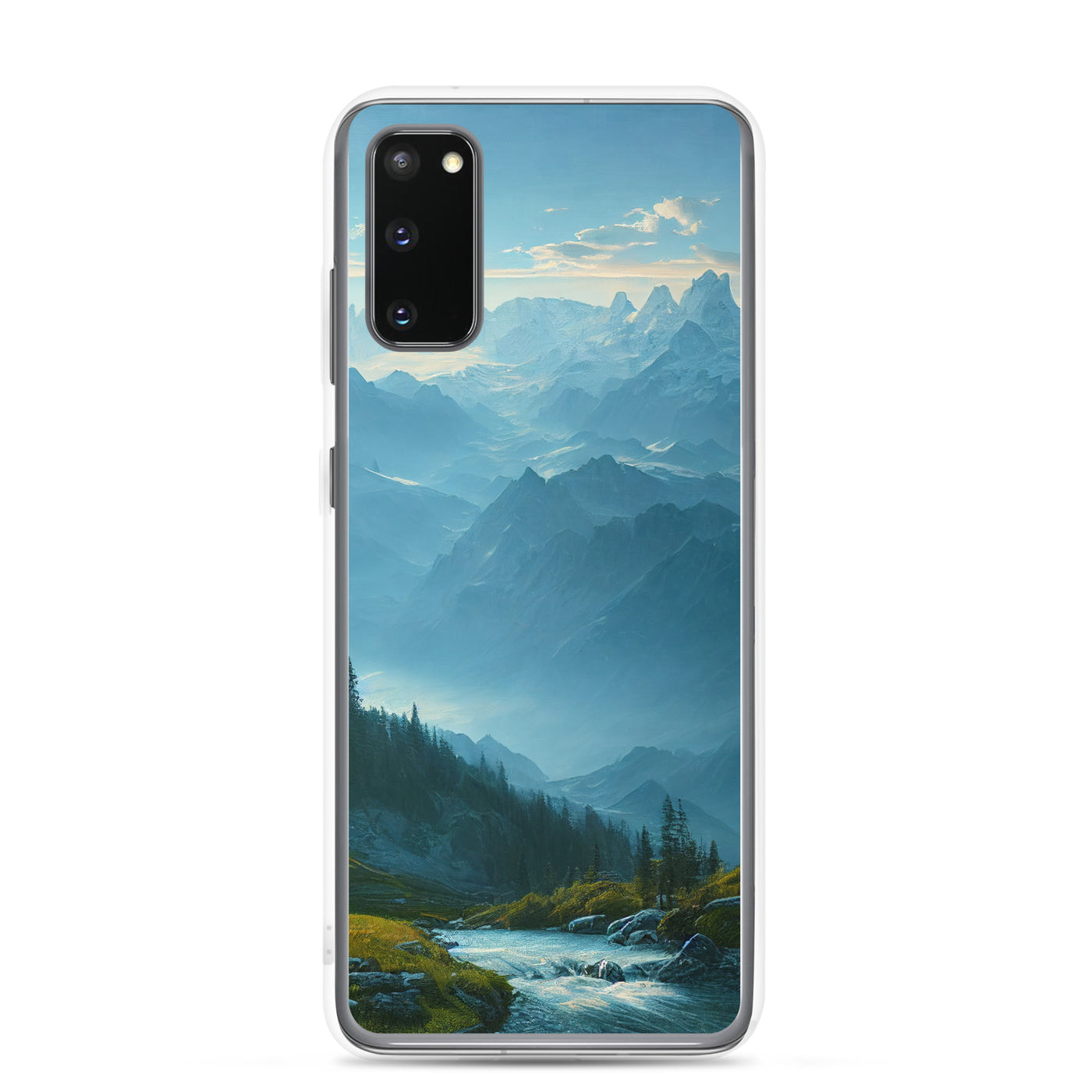 Gebirge, Wald und Bach - Samsung Schutzhülle (durchsichtig) berge xxx Samsung Galaxy S20