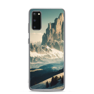 Dolomiten - Landschaftsmalerei - Samsung Schutzhülle (durchsichtig) berge xxx Samsung Galaxy S20