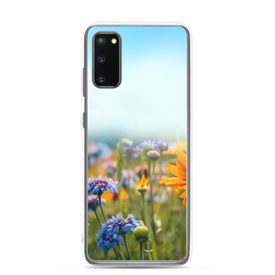 Foto von Blumen im Sonnenschein - Nahaufnahme - Samsung Schutzhülle (durchsichtig) camping xxx Samsung Galaxy S20