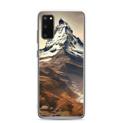 Matterhorn - Epische Malerei - Landschaft - Samsung Schutzhülle (durchsichtig) berge xxx Samsung Galaxy S20