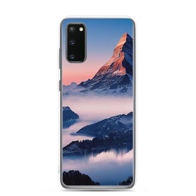 Matternhorn - Nebel - Berglandschaft - Malerei - Samsung Schutzhülle (durchsichtig) berge xxx Samsung Galaxy S20