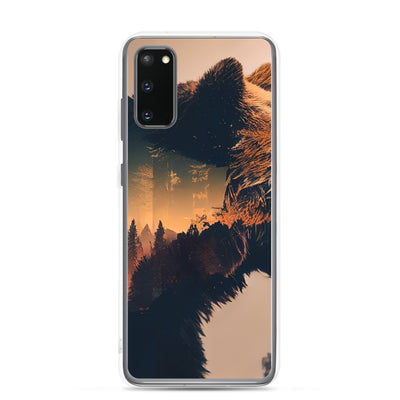 Bär und Bäume Illustration - Samsung Schutzhülle (durchsichtig) camping xxx Samsung Galaxy S20