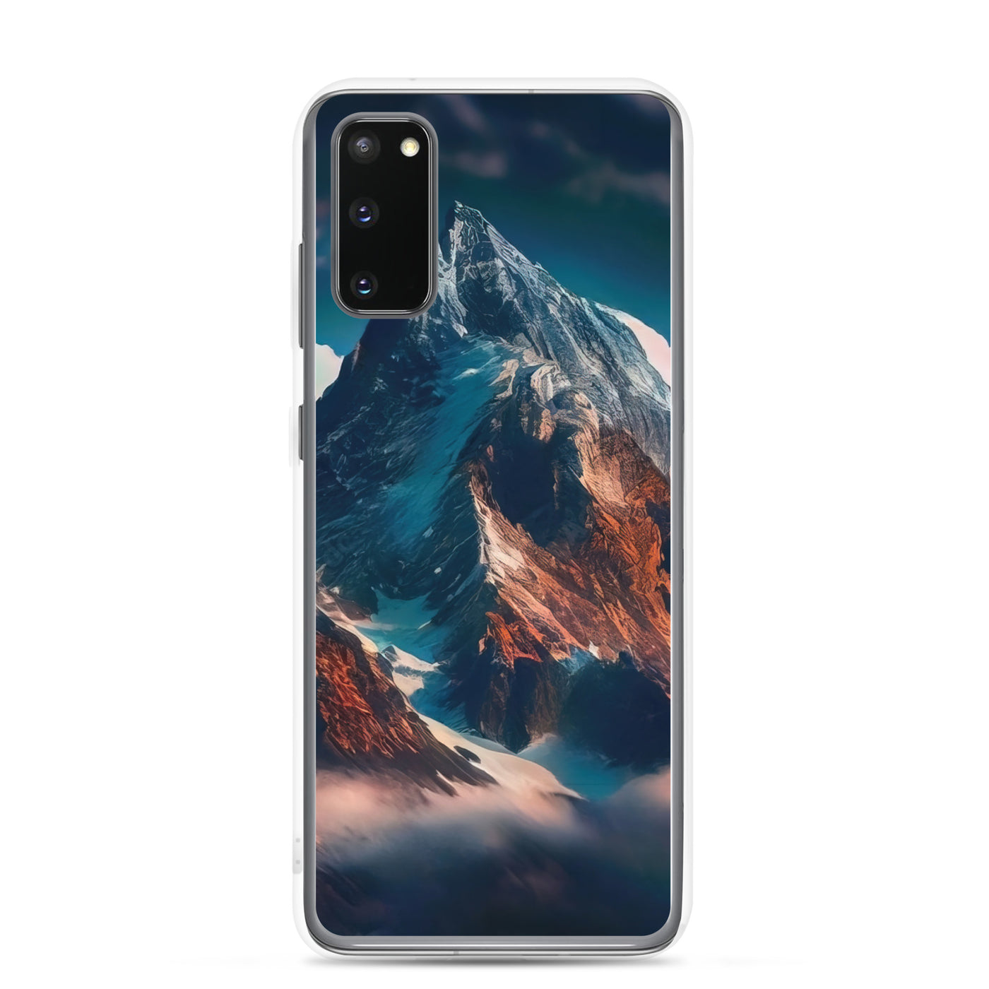 Berge und Nebel - Samsung Schutzhülle (durchsichtig) berge xxx Samsung Galaxy S20