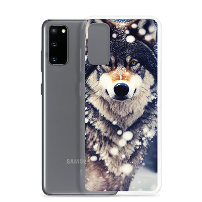 Wolf im Schnee - Episches Foto - Samsung Schutzhülle (durchsichtig) camping xxx