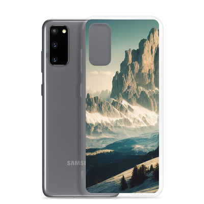 Dolomiten - Landschaftsmalerei - Samsung Schutzhülle (durchsichtig) berge xxx