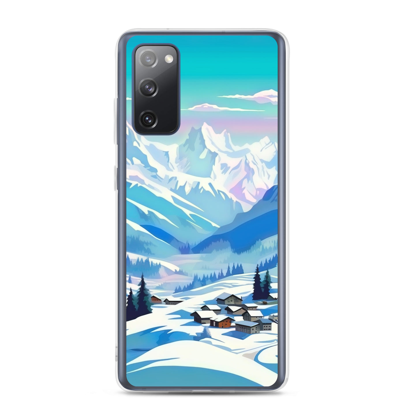 Berge und Schnee - Landschaft - Samsung Schutzhülle (durchsichtig) ski xxx Samsung Galaxy S20 FE