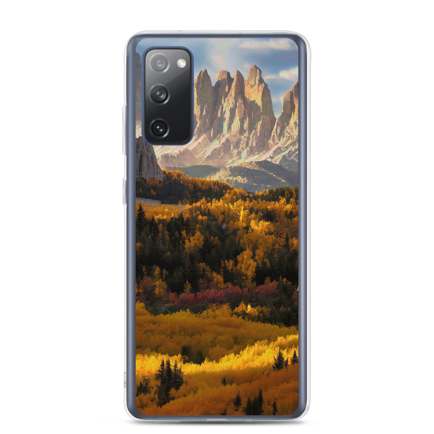 Dolomiten Berge - Malerei - Samsung Schutzhülle (durchsichtig) berge xxx Samsung Galaxy S20 FE