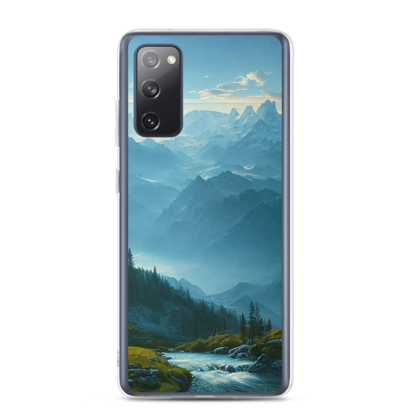 Gebirge, Wald und Bach - Samsung Schutzhülle (durchsichtig) berge xxx Samsung Galaxy S20 FE