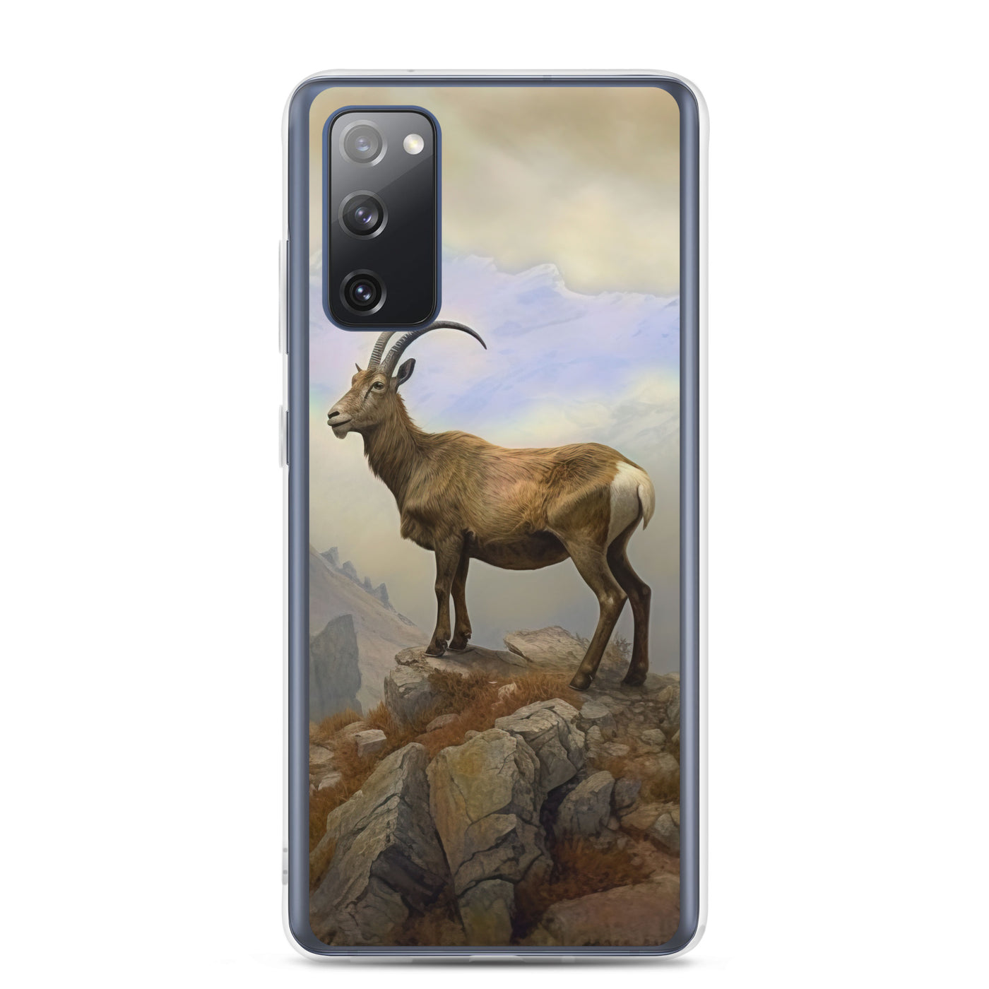 Steinbock am Berg - Wunderschöne Malerei - Samsung Schutzhülle (durchsichtig) berge xxx Samsung Galaxy S20 FE