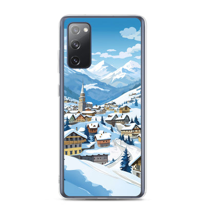 Kitzbühl - Berge und Schnee - Landschaftsmalerei - Samsung Schutzhülle (durchsichtig) ski xxx Samsung Galaxy S20 FE