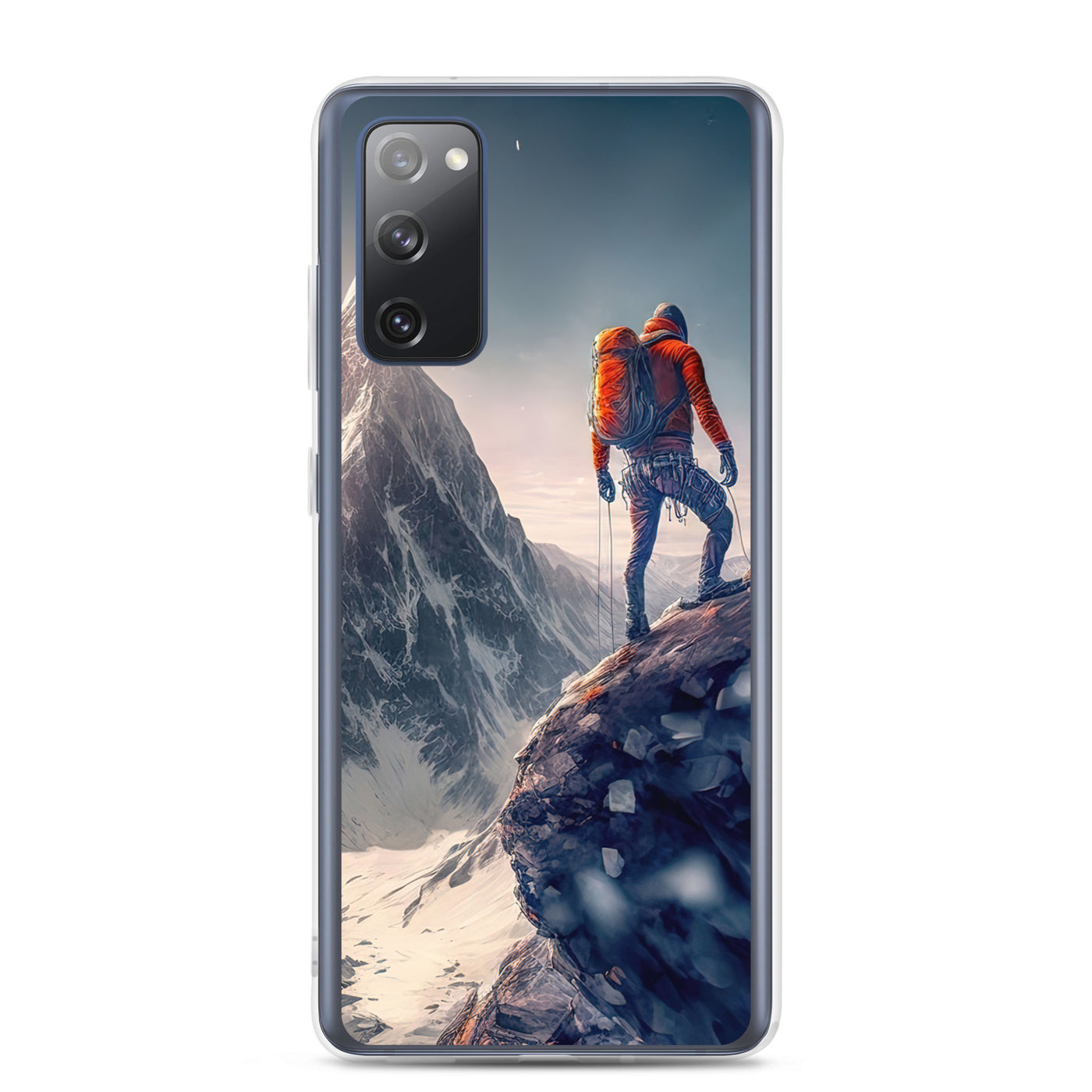 Bergsteiger auf Berg - Epische Malerei - Samsung Schutzhülle (durchsichtig) klettern xxx Samsung Galaxy S20 FE