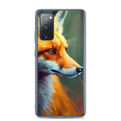 Fuchs - Ölmalerei - Schönes Kunstwerk - Samsung Schutzhülle (durchsichtig) camping xxx