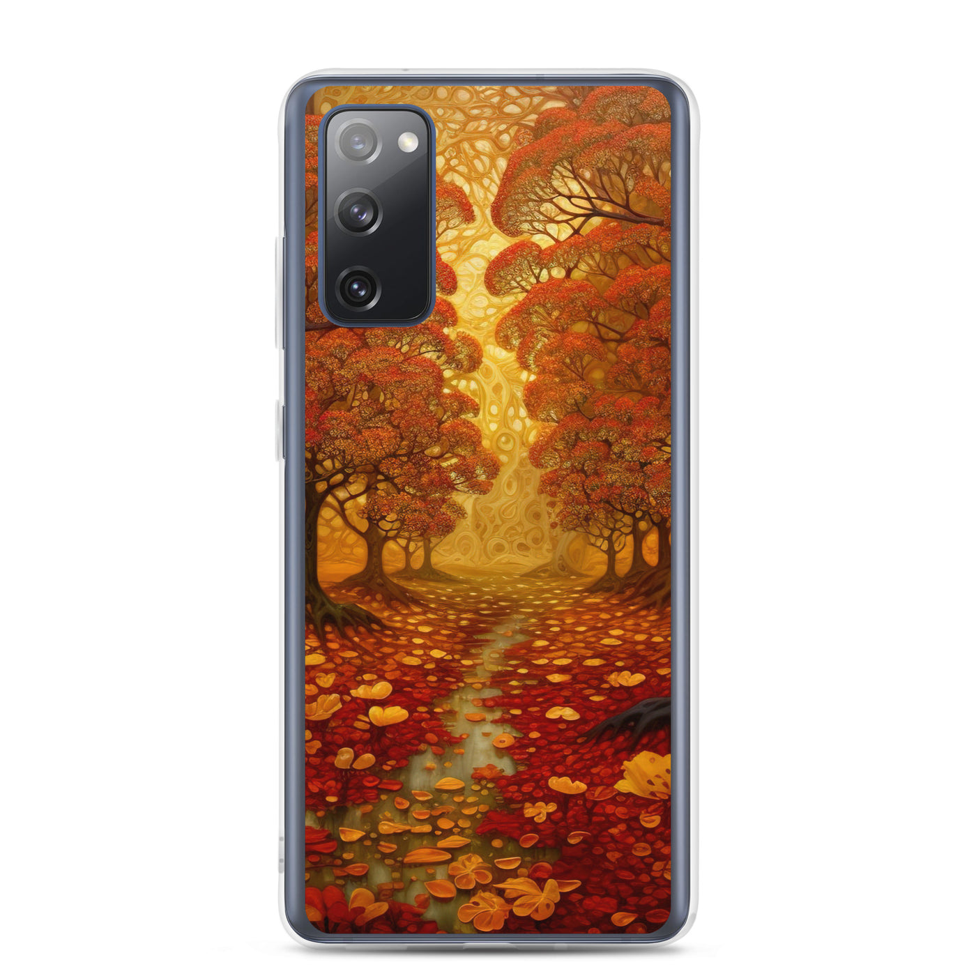 Wald im Herbst und kleiner Bach - Samsung Schutzhülle (durchsichtig) camping xxx Samsung Galaxy S20 FE