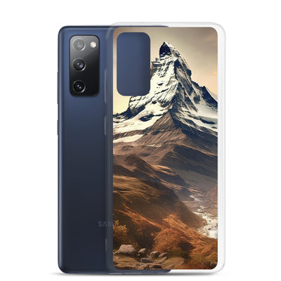 Matterhorn - Epische Malerei - Landschaft - Samsung Schutzhülle (durchsichtig) berge xxx