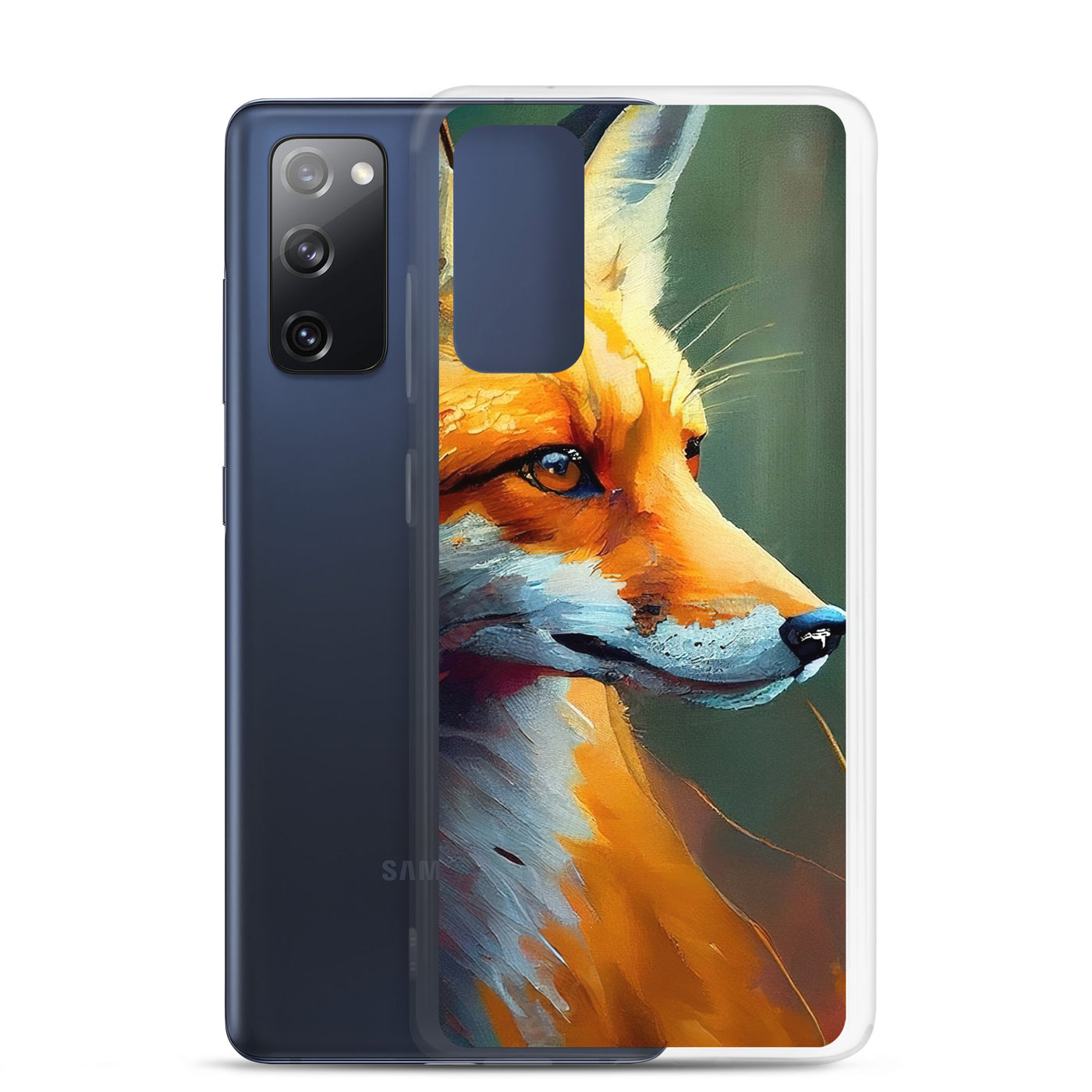 Fuchs - Ölmalerei - Schönes Kunstwerk - Samsung Schutzhülle (durchsichtig) camping xxx