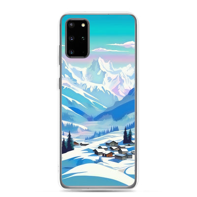 Berge und Schnee - Landschaft - Samsung Schutzhülle (durchsichtig) ski xxx Samsung Galaxy S20 Plus