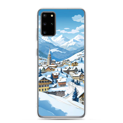 Kitzbühl - Berge und Schnee - Landschaftsmalerei - Samsung Schutzhülle (durchsichtig) ski xxx Samsung Galaxy S20 Plus