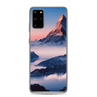 Matternhorn - Nebel - Berglandschaft - Malerei - Samsung Schutzhülle (durchsichtig) berge xxx Samsung Galaxy S20 Plus