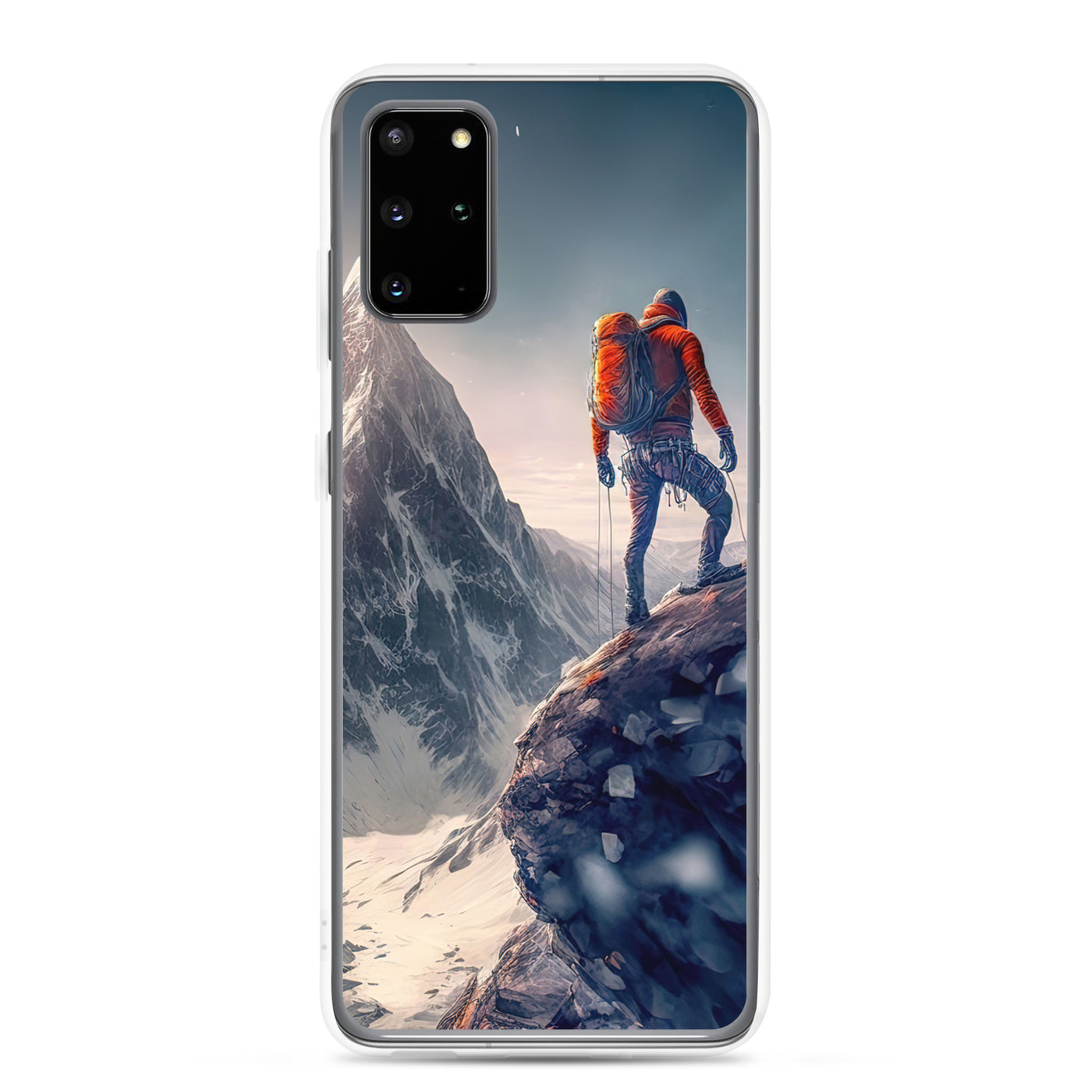 Bergsteiger auf Berg - Epische Malerei - Samsung Schutzhülle (durchsichtig) klettern xxx Samsung Galaxy S20 Plus